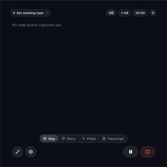 Settings button in the assist window