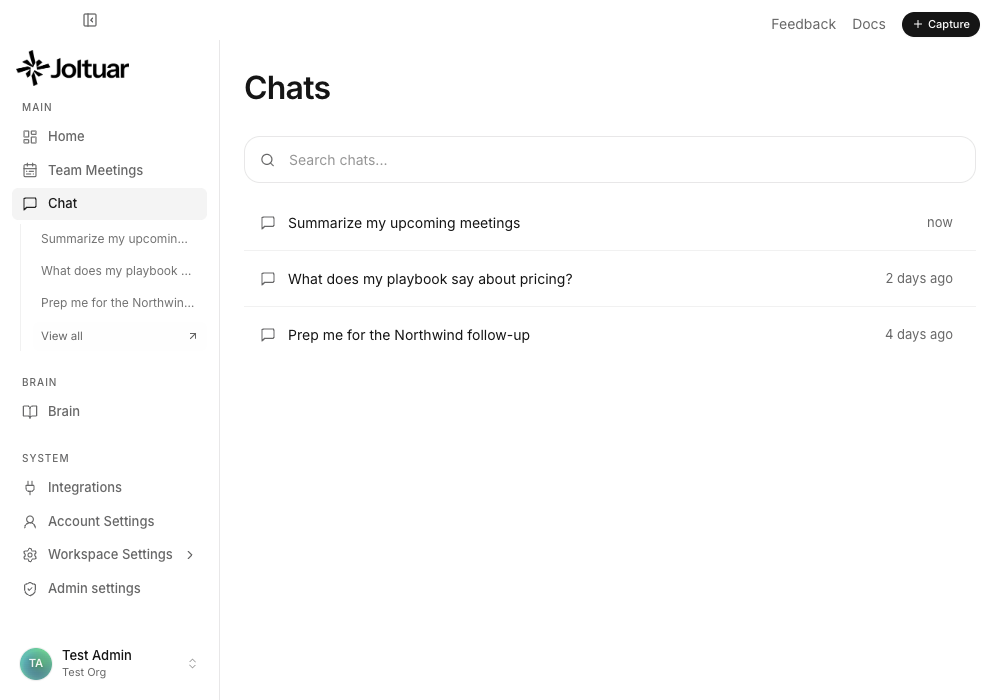 See every chat on the Chats screen