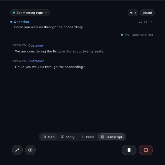 Meet audio drives the assist